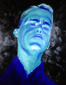 eerste zelfportret ooit, licht gebogen